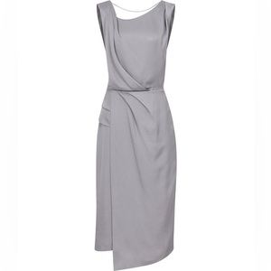 Reiss Karina Silver Cocktail Dress (size 4)